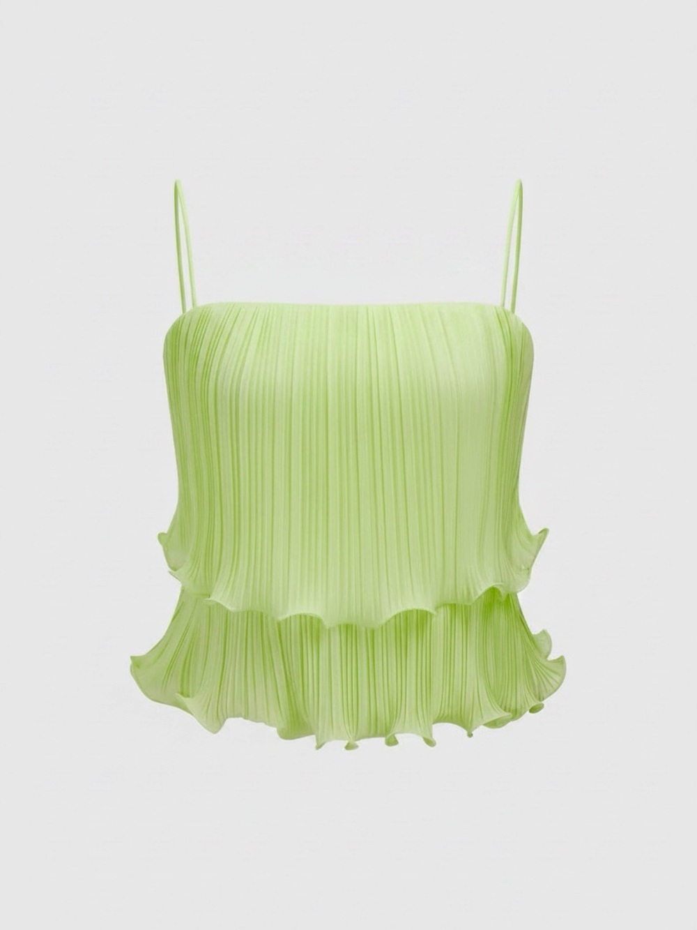 Commense Pleated Layered Ruffle Skirt Set - Picture 13 of 16